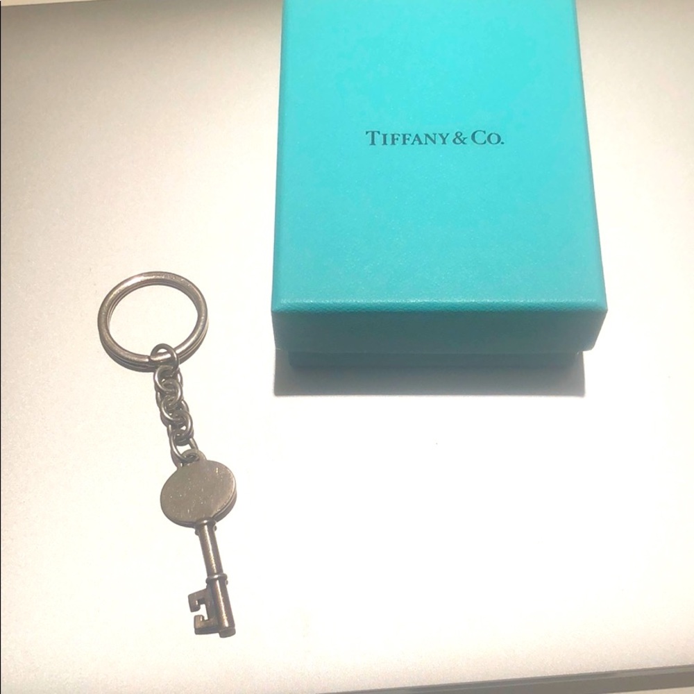 Tiffany Silver Key Keychain